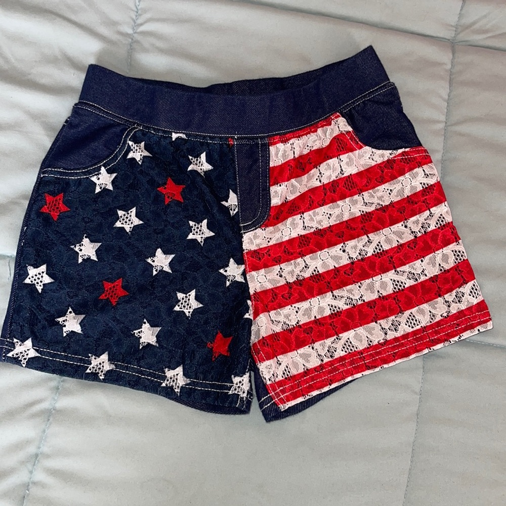 Patriotic Girls Shorts! Like New!